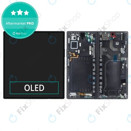 Samsung Galaxy Z Fold 7 F966B - LCD zaslon + steklo na dotik + okvir (Jetblack) OLED