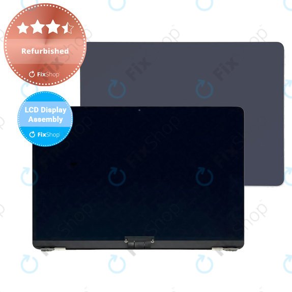 Apple MacBook Air 13" M3 A3113 (2024) - LCD zaslon + sprednje steklo + pokrov (Midnight) Refurbished