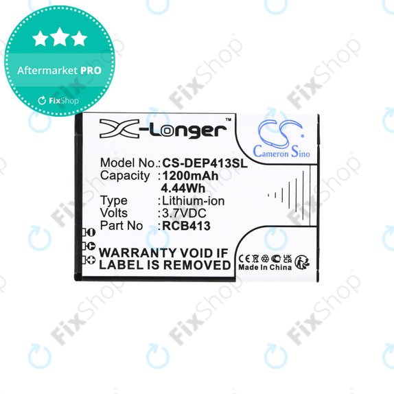 Baterija za Doro Primo 406, 413, 414, 1200mAh, Li-Ion, 3.7 V, RCB413, HQ