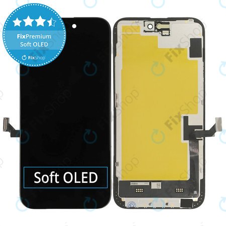Zaslon Soft OLED za iPhone 15 Plus - Zaslon na dotik + Okvir, DIAGNOSTIC