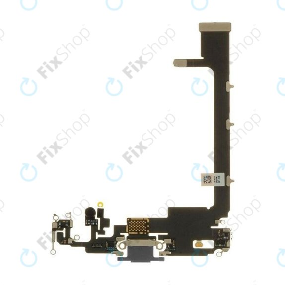 Apple iPhone 11 Pro Max - konektor za polnjenje (brez IC polnjenja) + Flex kabel (Space Gray)