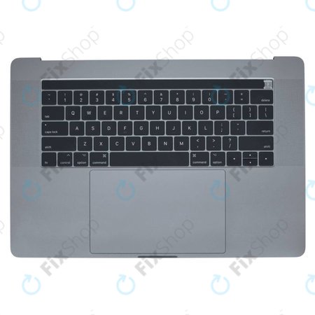 Apple MacBook Pro 15" A1707 (Late 2016 - Mid 2017) - Tipkovnica z zgornjim okvirjem + tipkovnica US + mikrofon + Trackpad + zvočniki (Space Grey)