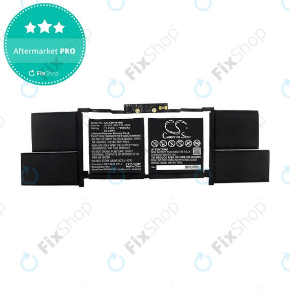 Apple MacBook Pro 15" A1990 (2018 - 2019) - Baterija A1953 7300mAh HQ