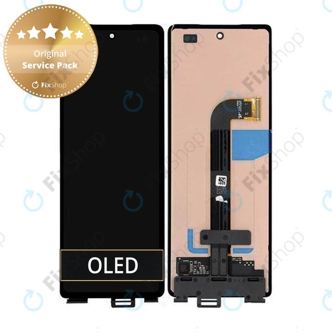 Samsung Galaxy Z Fold 2 F916B - LCD zaslon + steklo na dotik (zunanji) - GH82-23943A, GH82-24024A Genuine Service Pack