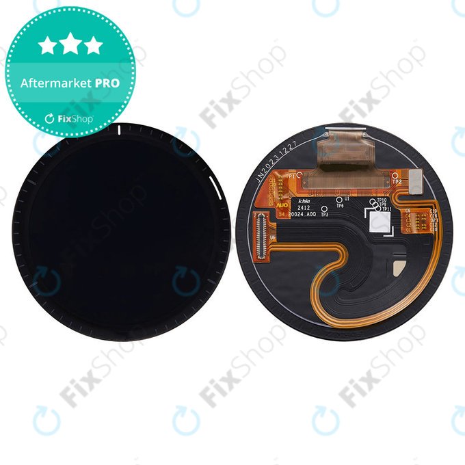 OLED zaslon + steklo na dotik brez okvirja (Black) za Garmin Forerunner 965