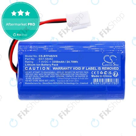 Baterija za Bestway Aquatronix, Kokido Vektro Z200, 3350mAh, Li-Ion, 7.4V, BST-58482, HQ