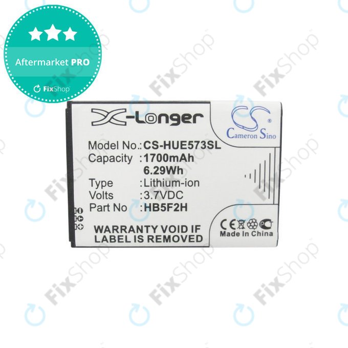 Baterija za Huawei E5330, 1700mAh, Li-Ion, 3.7V, HB5F2H, HQ