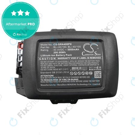 Baterija za Gardena Powercut Li40/30, Powermax Li-40/41, 5000mAh, Li-Ion, 40V, BLi-40/160, BLi-40/100, HQ