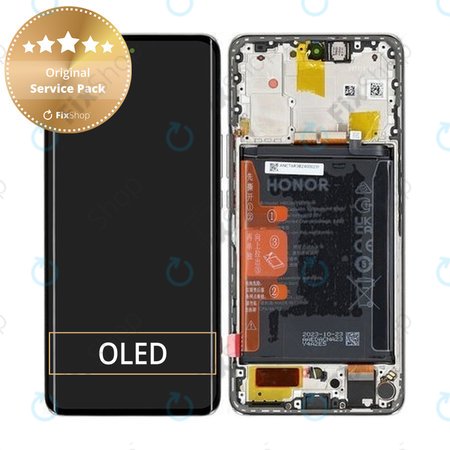 Honor Magic6 Lite - LCD zaslon + steklo na dotik + okvir + baterija (Orange) - 0235AHHS, 0235AHHT Genuine Service Pack