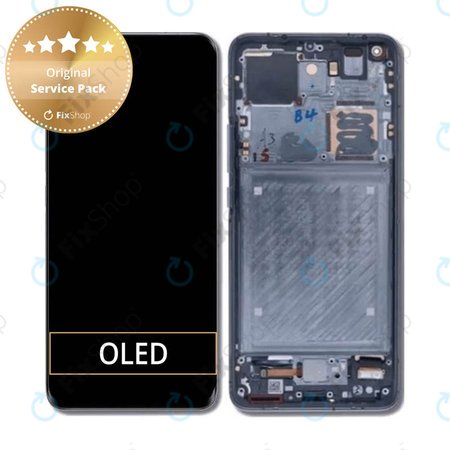 Xiaomi Mi 11 Ultra - LCD zaslon + steklo na dotik + okvir (Ceramic Black) - 56000300K100 Genuine Service Pack