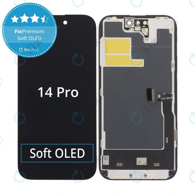Zaslon Soft OLED za iPhone 14 Pro - Zaslon na dotik + Okvir, DIAGNOSTIC