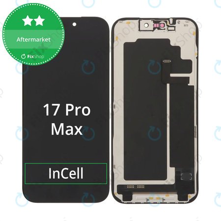 Zaslon In-Cell FHD za iPhone 17 Pro Max, Steklo na dotik z okvirjem