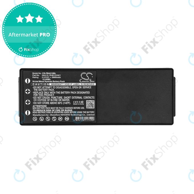Baterija za HBC Radiomatic BA, 2000mAh, Ni-MH, 6V, RHB1220KY, HQ