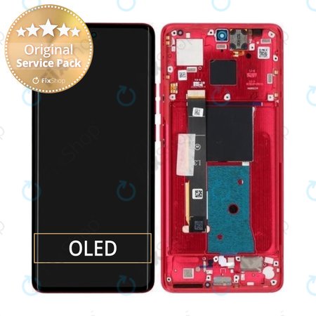 Motorola Edge 40 - LCD zaslon + steklo na dotik + okvir (Viva Magenta) - 5D68C22712 Genuine Service Pack