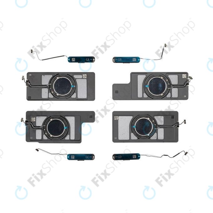 Apple iPad Pro 12.9 (1st Gen 2018, 2nd Gen 2020) - Zvočniki (komplet 8 kosov)