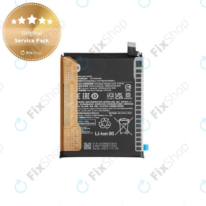 Xiaomi Redmi Note 11 2201117TG 2201117TI, 11S 2201117SG 2201117SI - Baterija BN5D 5000mAh - 460200009U1Y, 460200009Y1G Genuine Service Pack