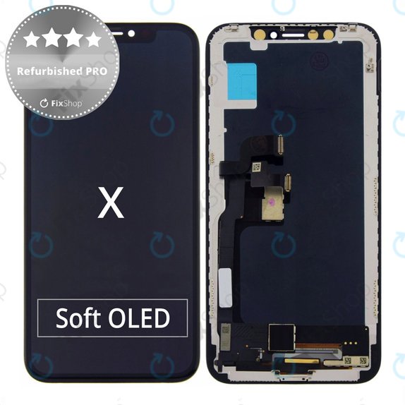 Apple iPhone X - LCD zaslon + steklo na dotik + okvir Refurbished PRO