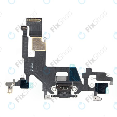 Apple iPhone 11 - Konektor za polnjenje + Flex kabel (Black)