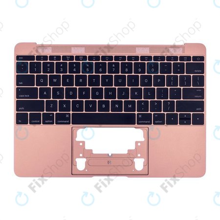 Apple MacBook 12" A1534 (Early 2015 - Mid 2017) - Zgornji okvir tipkovnice + tipkovnica US (Rose Gold)