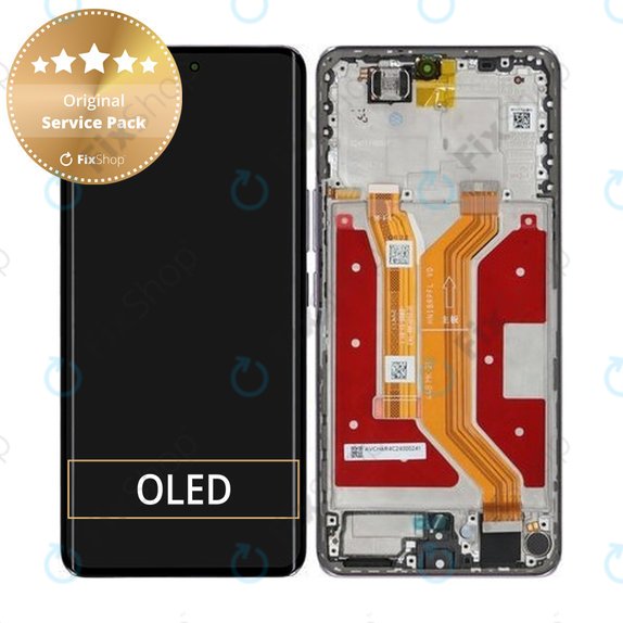 Honor Magic7 Lite - LCD zaslon + steklo na dotik + okvir (Titanium Purple) - 0235AMMP Genuine Service Pack