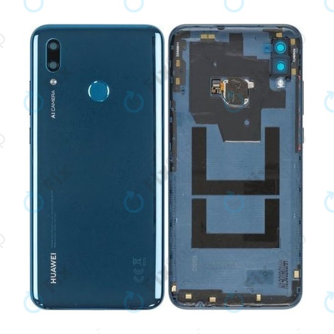 Huawei P Smart (2019) - Pokrov baterije + senzor prstnih odtisov (Sapphire Blue) - 02352LUW Genuine Service Pack