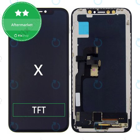 Apple iPhone X - LCD zaslon + steklo na dotik + okvir TFT