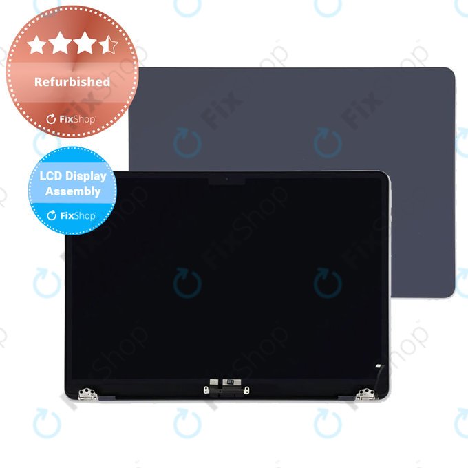 Apple MacBook Air 13" M2 A2681 (2022) - LCD zaslon + sprednje steklo + pokrov (Midnight) Refurbished