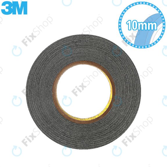 3M - Dvostranski lepilni trak - 10mm x 50 m (črn)