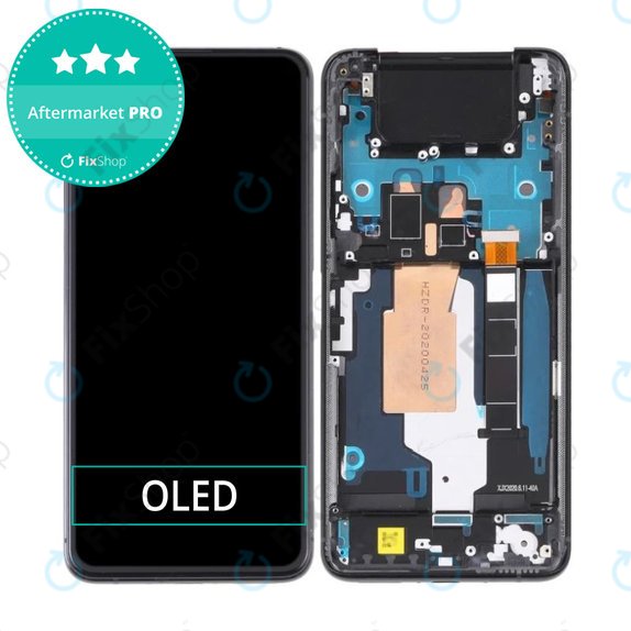 Asus Zenfone 7 Pro ZS671KS - LCD zaslon + steklo na dotik + okvir (Aurora Black) OLED