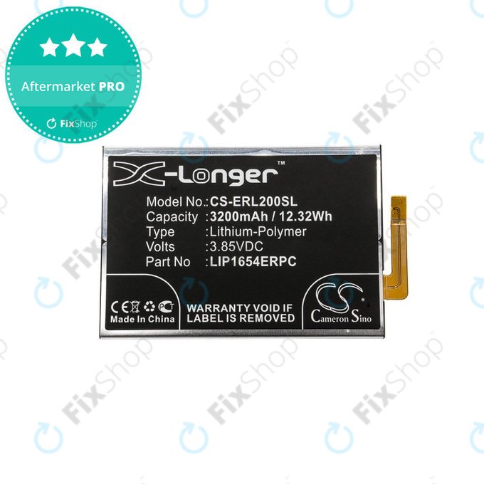 Baterija za Sony Xperia L2, Sony H3311, 3200mAh, Li-Pol, 3.85 V, LIP1654ERPC, HQ