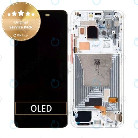 Xiaomi Pocophone F2 Pro - LCD zaslon + steklo na dotik + okvir (Phantom White) - 56000E0J1100 Genuine Service Pack