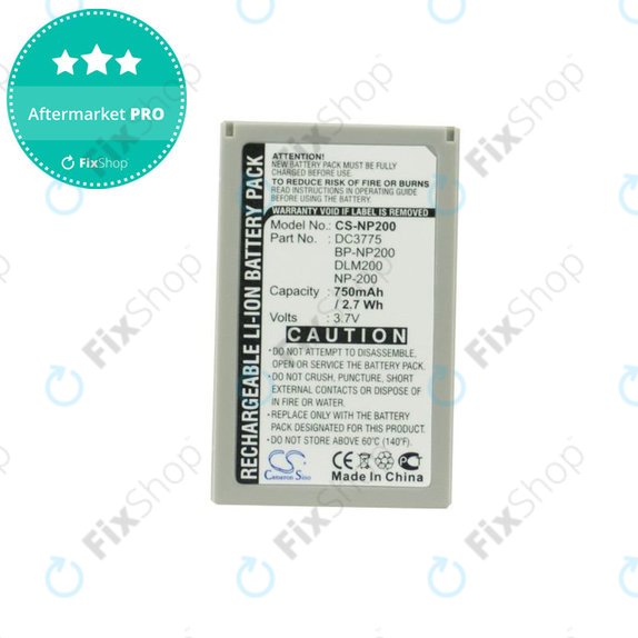 Baterija za Minolta DiMAGE X, Xi, Xt, Xt Biz, Xg, 750mAh, Li-Ion, 3.7V, NP-200, HQ