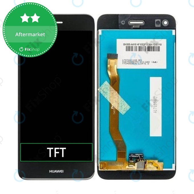 Huawei P9 lite mini, Y6 Pro (2017) - LCD zaslon + steklo na dotik (Black) TFT