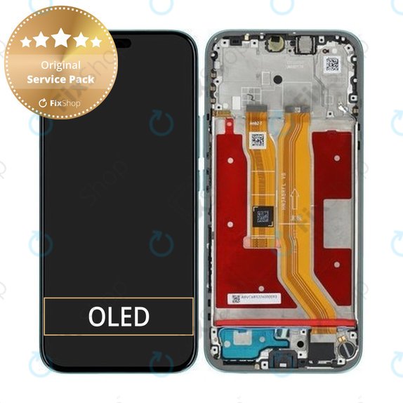 Honor 400 Lite - LCD zaslon + steklo na dotik + okvir (Marrs Green) - 0235ANTH Genuine Service Pack