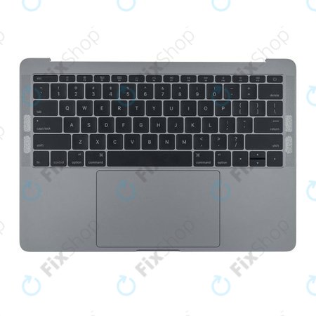 Apple MacBook Pro 13" A1708 (Late 2016 - Mid 2017) - Tipkovnica z zgornjim okvirjem + tipkovnica US + mikrofon + Trackpad + zvočniki (Space Gray)