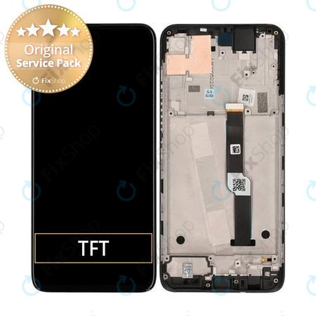 Motorola One Fusion Plus - LCD zaslon + steklo na dotik + okvir (Twilight Blue) - 5D68C16856 Genuine Service Pack