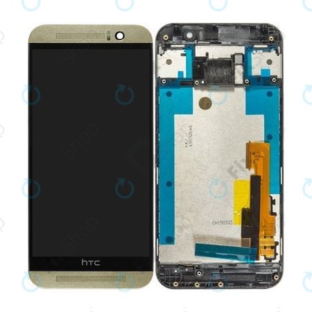 HTC One M9 - LCD zaslon + steklo na dotik + okvir (Silver/Gold) TFT