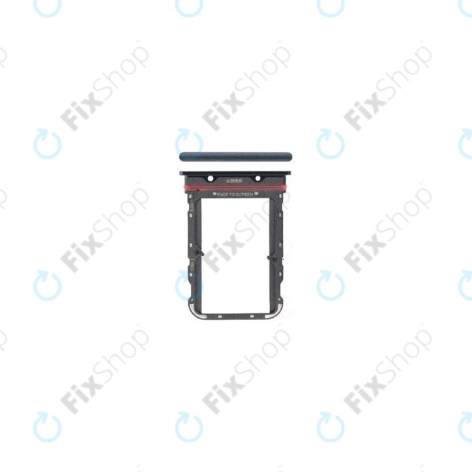 Xiaomi Mi Note 10, Xiaomi Mi Note 10 Pro - Reža za SIM (Midnight Black) - 48200000033W Genuine Service Pack