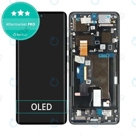 Motorola Edge 50 Ultra - LCD zaslon + steklo na dotik + okvir (Forest Grey) OLED