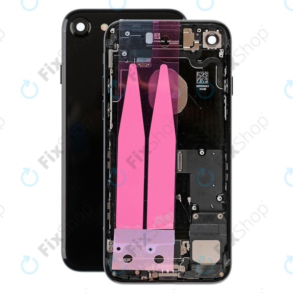 Apple iPhone 7 - zadnje ohišje z majhnimi deli (Jet Black)