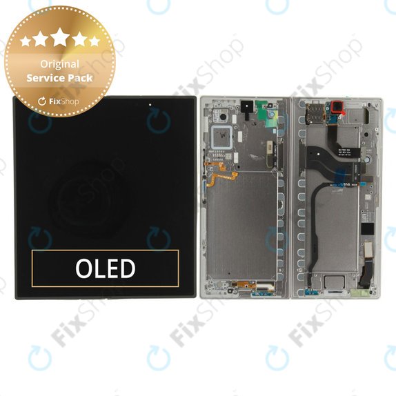 Samsung Galaxy Z Fold 7 F966B - LCD zaslon + steklo na dotik + okvir (Silver Shadow) - GH82-37548A Genuine Service Pack