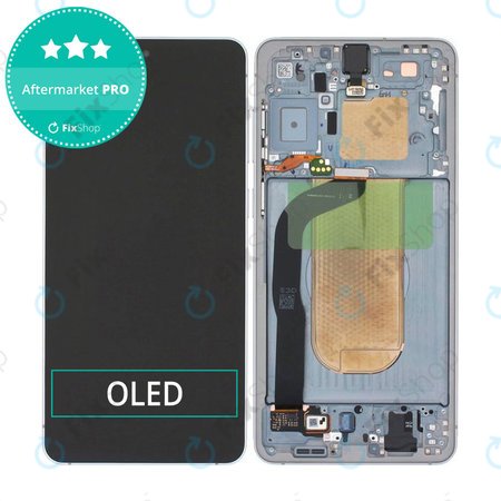 Samsung Galaxy S25 Edge - LCD zaslon + steklo na dotik + okvir (Titanium Silver) OLED