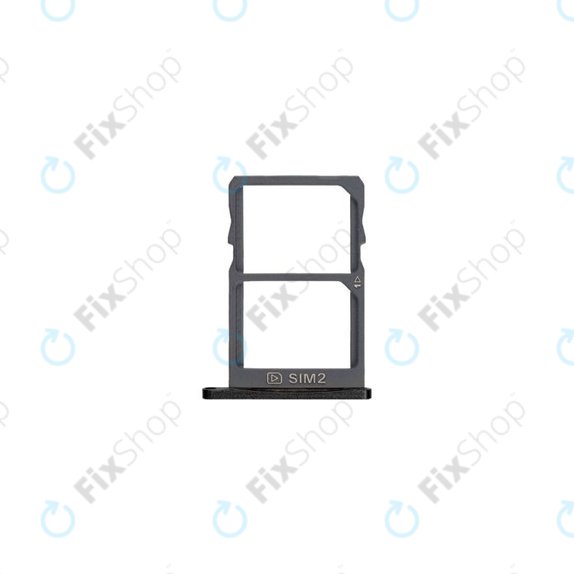 Nokia 5 - Reža za kartico SIM (Matte Black) - MEND102033A Genuine Service Pack