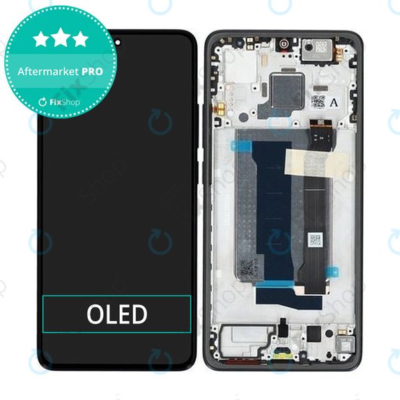 Xiaomi Poco X7 Pro - LCD zaslon + steklo na dotik + okvir (Black) OLED