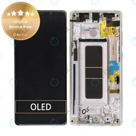 Samsung Galaxy Note 8 N950F - LCD zaslon + steklo na dotik + okvir (Maple Gold) - GH97-21065D, GH97-21066D Genuine Service Pack