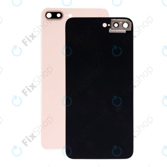 Apple iPhone 8 Plus - Steklo zadnjega ohišja z držalom za kamero (Gold)