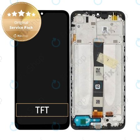 Xiaomi Redmi 9AT - LCD zaslon + steklo na dotik + okvir (Carbon Gray) - 560001C3LV00 Genuine Service Pack