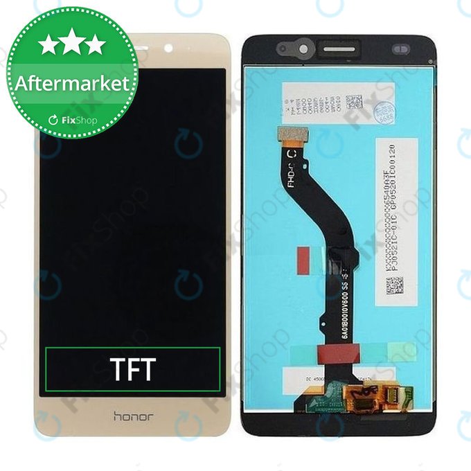 Huawei Honor 7 Lite Dual, Honor 5c - LCD zaslon + steklo na dotik (Gold) TFT
