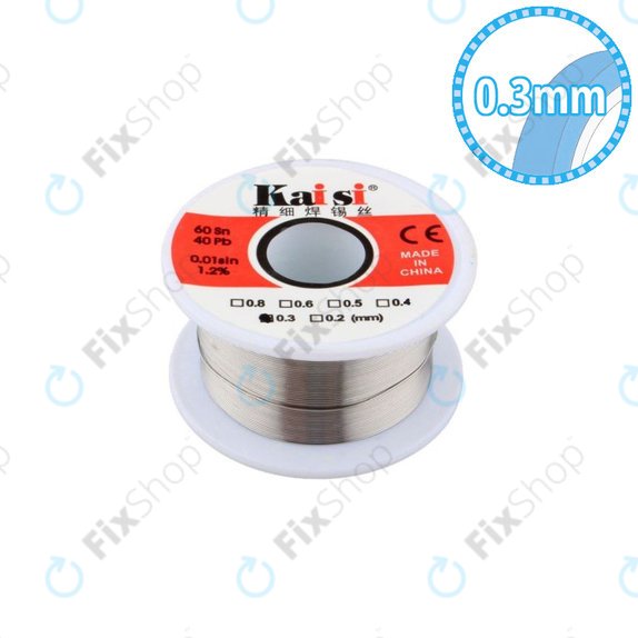 Kaisi - Žica za spajkanje za natančno spajkanje Sn/Pb - 0,3mm (50 g)