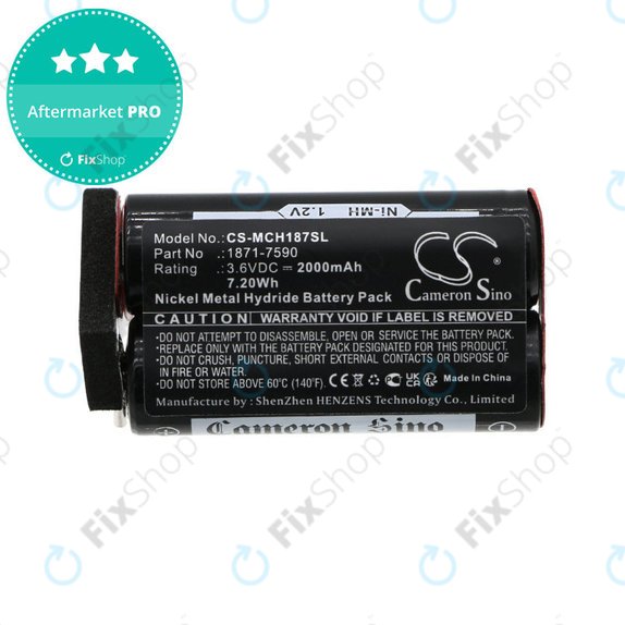 Baterija za Moser ChromStyle, Wella Academy, Super Cordless, 2000mAh, Ni-MH, 3.6V, 1871-7590, HQ